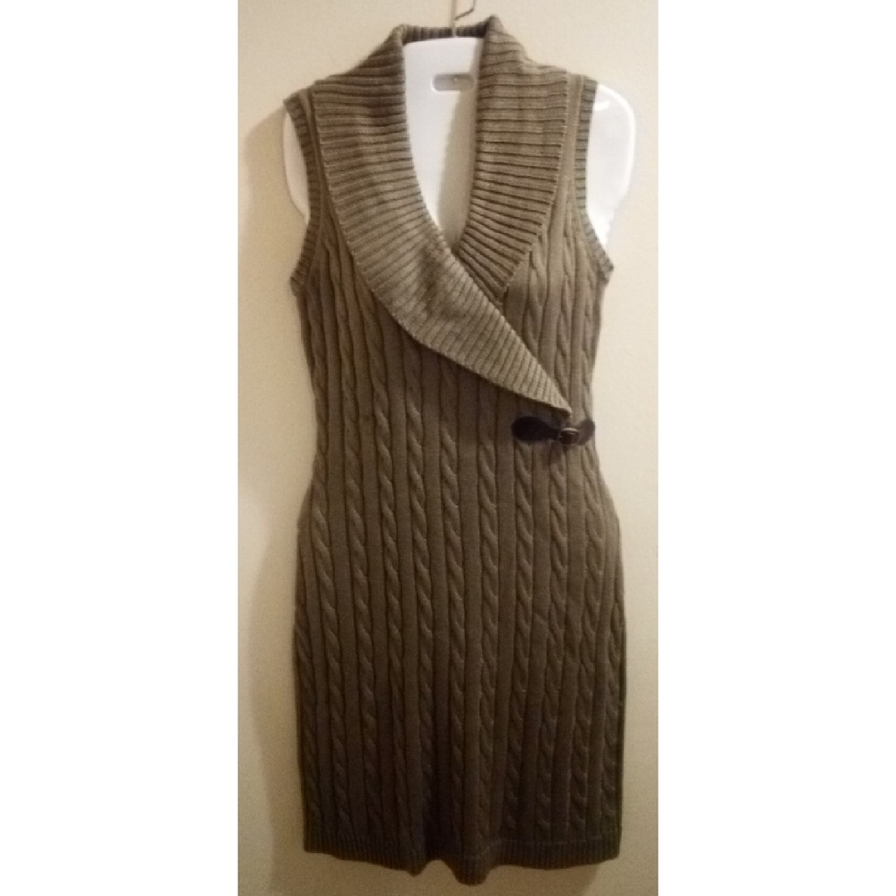 Calvin Klein waffle knot sleeveless dress